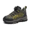 Zapatos de Algodón de Caña Alta Nuevos para Niños de Otoño e Invierno con Forro de Piel para Niños Medianos y Mayores Antideslizantes para Exteriores Garra de Acero Zapatos Deportivos Grandes de Algodón para Niños