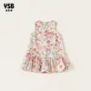 Ropa para Niños Yingsibo Vestido para Niñas Verano Nuevo Estilo Vestido Floral sin Mangas para Niños Mayores