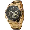 Reloj Mecánico Automático Parcial Tourbillon de Moda Casual con Esfera Grande para Hombre Forsining Fuxini