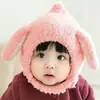 Gorro para bebé otoño e invierno súper lindo cálido de felpa para bebé niño niña tejido a prueba de viento gorro tipo beanie para niño pequeño moda