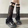 Lolita Explosions Calcetines Tobilleros de Spice Girls Piernas con Protección Solar Adelgazantes Estilo Occidental Tirante Encaje Distintivo