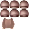Meias de Seda de Cor Sólida Invisíveis Altamente Elásticas Touca de Rede para Peruca Touca de Rede para Peruca de Renda Transparente HD