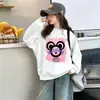 Moda Outono/Inverno 2026 Nova Moletom Pulôver Cartoon da Moda para Meninas, Tops Estilosos e Doces para Crianças Maiores e Bebês, Atacado