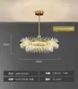 Lustre de Cristal de Luxo Leve Lâmpada de Sala de Estar 2025 Nova Moderna Simples Elegante Lâmpada Redonda Principal Lustre da Rede