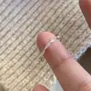 Anillo Retorcido de Cuerda para Mujer, Estilo Ins, Moderno, Sencillo, Anillo Liso, Anillo Abierto, Diseño Geométrico, Anillo de Dedo Índice de Alta Gama