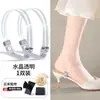 Tiras Antiderrapantes para Sapatos de Salto Alto, Sem Necessidade de Instalar, Multicoloridos com Strass, Cadarços Elásticos Antiderrapantes Fixos