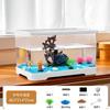 Paisagismo Acrílico para Aquário de Sala de Estar, Aquário de Mesa Transparente de Plástico Ecológico Ultra-Branco, Tanque para Tartarugas, Aquário para Peixes Betta