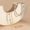 Joyería Transfronteriza Europea y Americana Nicho Simple Apilado Pastoral Joyería de Perlas Moda Lentejuelas Borla Margarita Pulsera