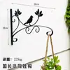 Gancho sin Taladro para Colgar Faroles en la Puerta, Estante de Flores de Hierro Forjado para Montar en la Pared, Soporte de Gancho para Cesta de Plantas Colgantes