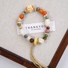 Pulsera de Cerámica Jingdezhen Pulsera Sin Decoloración para Mujer Alto Sentido Nuevo Estilo Chino Versátil Estilo Nacional Joyería Pulsera Venta al por Mayor
