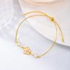 Pulsera de Flor de Nácar para Niñas, Estilo Francés Retro, Nicho Delicado, De Alta Gama, Joyería de Mano Exquisita y Versátil, Lujo Accesible y De Alta Gama