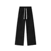 Calça Casual Plissada Americana da Moda para Homens e Mulheres, Novo Estilo Outono, Cleanfit, Perna Reta Solta, Calça Esportiva para Casais