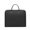 Pasta de Grande Capacidade de Camada Dupla Bolsa Tote Masculina de Tecido Oxford Pode Ser Impressa Armazenamento de Documentos de Escritório Bolsa com Zíper para Arquivos