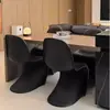 Silla Panton, silla de comedor moderna para el hogar, mesa y sillas de comedor minimalistas nórdicas para restaurante, silla de reunión de diseño moderno de alta gama para hotel
