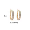 Amazon accesorios de moda nuevo deseo AliExpress ebay aretes de cobre con incrustaciones de circonita de tres caras aretes al por mayor