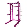 Rack Multifuncional Integrado Comercial para Sentadillas con Barra y Pedal de Pie, Rack Abierto para Sentadillas, Rack de Potencia para Dominadas