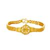 Pulsera de Oro Aluvial para Mujer, Lujo Accesible, Pulsera de Corazón de Alta Gama, Pulsera de Trébol de Cuatro Hojas, Pulsera con Palabra de Bendición, Adorno Exquisito para Niñas