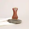 Sándalo Cuerno de Oveja Latón Mini Perla Dorada Cilindro Peine de Masaje Palo para Estirar Músculos Especial para Mujeres Portátil Peine Pequeño de Mano Personalizado