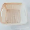 Cesta de Almacenamiento Rectangular para Lavar Verduras y Escurrir Frutas, Colador de Plástico para Barbacoa y Olla Caliente Picante, Cesta de Almacenamiento al por Mayor