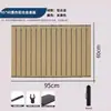 Mesa Plegable Portátil para Camping al Aire Libre con Tablero de Madera con Textura de Aleación de Aluminio, Mesa Plegable Ligera Tipo Rollo de Huevo