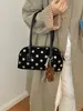Bolso de hombro de lunares de alta gama transfronterizo, de nicho, con un diseño color-block fresco, dulce y elegante, perfecto como bolso de mano casual, moderno y chic.