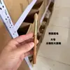 Pincel Grande Laranja Cauda de Lobo Flamejante para Mistura de Sombras, Chanfrado para Sombra do Nariz, Flamejante Robusto para Corretivo, Pincel Amarelo Fofo com Lantejoulas