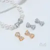 Cuentas Espaciadoras de Cobre Chapado en Oro de 14 Quilates con Forma de Lazo y Agujero Pasante para Accesorios de Pulseras de Cristal y Perlas DIY