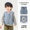 Ropa Infantil Panda Kaka Niños Chaleco de Dibujos Animados Ropa de Abrigo Niñas Ropa de Otoño Bebé Ropa de Otoño Niños Tops