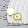 Estilo Chanel retrô all-match Pingente Dourado laço flor de ameixa coração placa redonda quadrada acessórios de joias diy