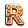 Novo Acrílico Transfronteiriço Plano Desenho Animado Acrílico Pingente de Natal Letras