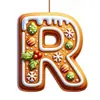 Transfronterizo Nuevo Acrílico 2D Plano Dibujos Animados Acrílico Adorno de Navidad Letra
