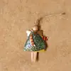 Pingente Decorativo de Asas de Anjo de Ferro Dourado Estilo Country Retro para Restaurante, Entrada de Cozinha, Acessórios para Casa, Enfeites
