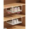 Sapateira Divisória em camadas Sapateira retrátil Armazenamento de sapatos domésticos Artefato Suporte para sapatos Suporte de rack de armazenamento de cesta pendurada