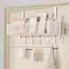 Estante de almacenamiento con gancho para colgar en la puerta, estante colgante sin taladro, estante de almacenamiento multicapa, cesta colgante de almacenamiento de bolsas para montaje en pared