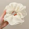 Goma para el pelo con estampado estilo Academia Melard para mujer, scrunchie de satén con malla de estampado de leopardo vintage, banda elástica de alta elasticidad y duradera