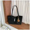 Bolso tote minimalista y ligero estilo coreano, diseño nuevo, gran capacidad, casual y adecuado para ir al trabajo, se puede llevar debajo del brazo o como bolso de hombro