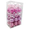 Conjunto Transparente para Animais de Estimação de 6cm com 30 Peças Mais Vendido no Exterior Bola de Natal Decoração para Festa de Feriado de Natal Bola de Natal de Plástico