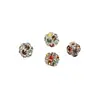 Esfera de Diamante de Cobre Contas Soltas Acessórios de Metal Acessórios DIY Feitos à Mão Contas Espaçadoras Pulseira Acessórios de Contas para Mão Lote de Material