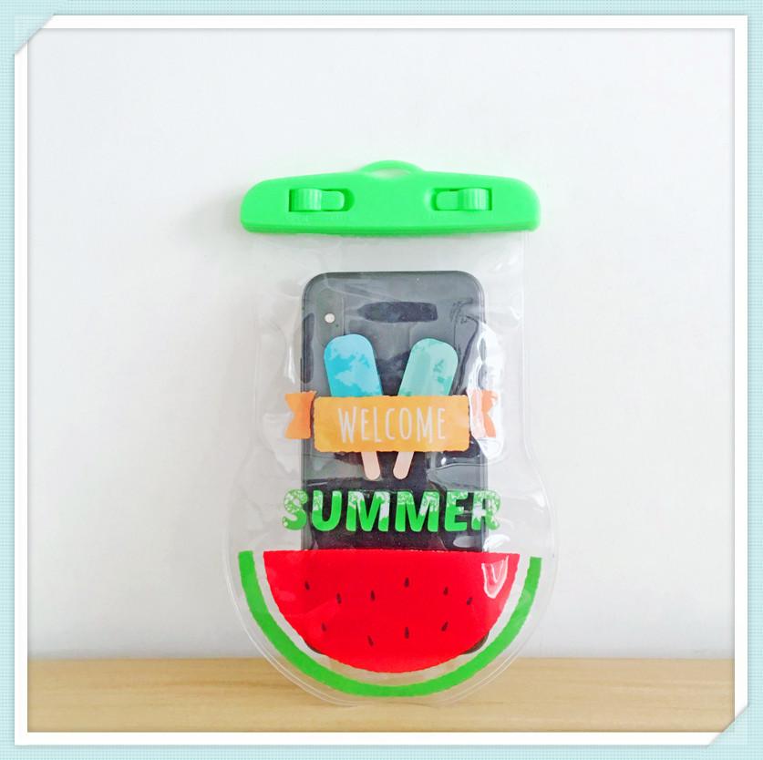 批发游泳潜水用品密封防水手机袋立体卡通触屏漂流PVC手机防水