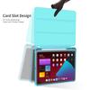 Adecuado para 2020iPad Air4 10.9 pulgadas soporte triple ranura para lápiz funda de cuero plano cubierta abatible de silicona funda protectora