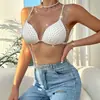 AYJ Amazon INS Europeo y Americano Transfronterizo AliExpress Top de Malla con Lentejuelas Cuello Redondo Manga Corta para Mujer Y2107