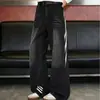 Jeans Retro Americanos Micro-Campana para Hombres y Mujeres, Estilo Otoño/Invierno, Diseño de Calle, Sueltos y Adelgazantes, No Ajustados a las Piernas, Pantalones de Campana