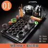 Juego de Té Madera Maciza Hogareño Arena Púrpura Burbuja Kung Fu Juego de Té Taza Automático Cuatro en Uno Mar de Té Mesa de Té Simple