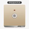 Tipo 86 Eléctrico Internacional Oculto en Pared Socket de Interruptor Dorado Una Abierta Cinco Agujeros USB Panel de Interruptores Socket 16A