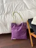 Bolsa de tela de gran capacidad para mujer, Nuevo estilo étnico 2026, Bolso de hombro con bloques de color, Bolso ligero para clase y tutoría, Bolso de hombro