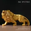 Nova Escultura de Leão Dominador Estilo Chinês Rugido Raivoso Leão Ornaments para Gabinete de TV Restaurante Escritório Sala de Estar Entrada