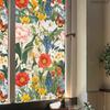 D15040 Nuevas Pegatinas Electrostáticas Creativas de Plantas y Flores para Ventana Decoración Sala de Estar Dormitorio Ventana Pegatinas Electrostáticas Autoadhesivas