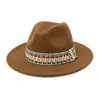 AliExpress Amazon ebay outono e inverno Novo chapéu de lã moda europeia e americana Chapéu Jazz MNDJS301