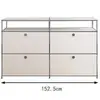 Armário Lateral Modular Combinado de Aço Inoxidável Estilo Coreano Simples ins Internet Popular Armário de Armazenamento Casa