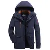 Jaqueta Masculina Quente de Algodão com Forro de Lã, Espessa de Comprimento Médio, Novo Estilo, Corta-vento Casual para Exterior, Importada
